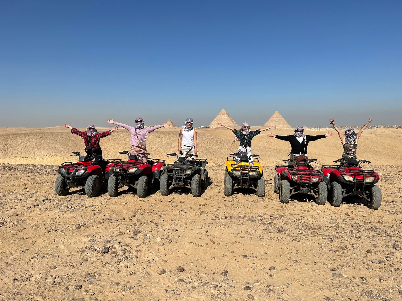 Quad Bike Ride In The Pyramids Desert