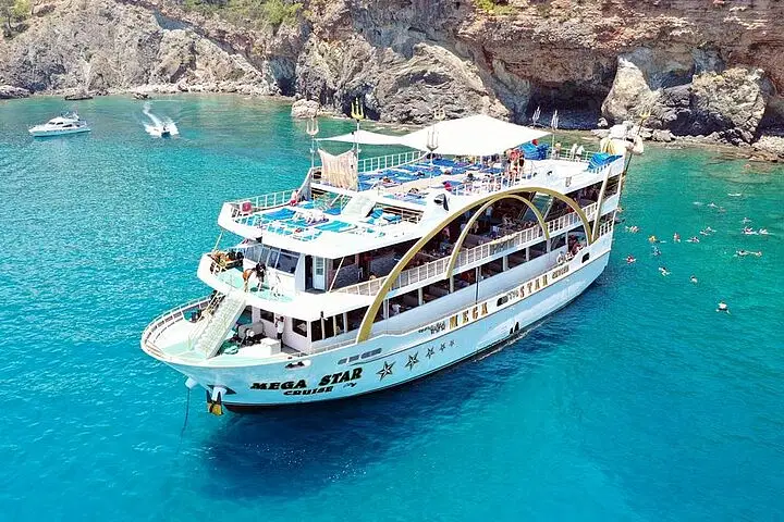 Antalya Mega Star Yacht Tour with Lunch, Foam Party & Transfer