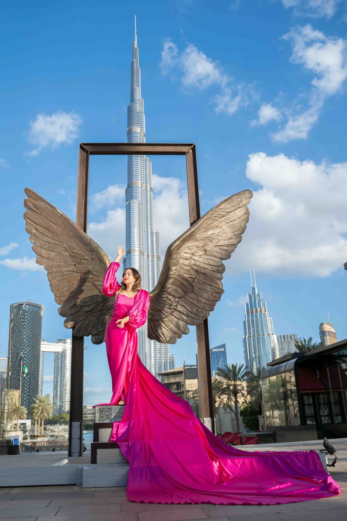 Dubai Flying Dress Photoshoot
