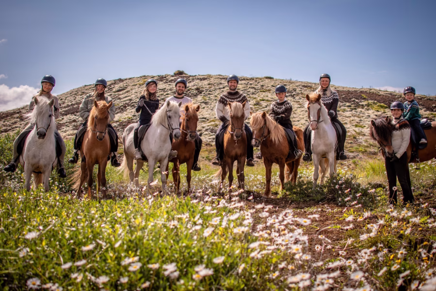 Family Riding Horse Tour Adventure in Edda