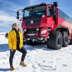Ice Cave and Glacier Tour in Glacier Monster Truck from Gullfoss
