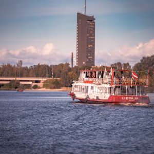 2.5 Hours Sunset River Tour to the Gulf of Riga on Liepaja Boat