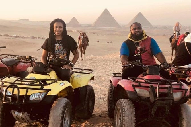 Quad bike desert safari at the Giza pyramids