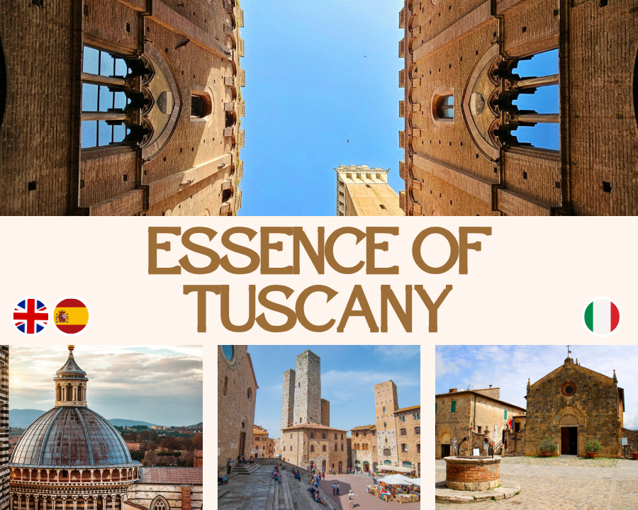Siena, Essence of Tuscany 2026: Independent Tour with Shared Excursions – 6days/5nights