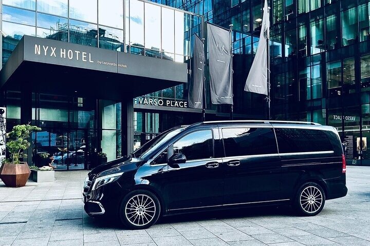 Airport Transfer: Prague Airport PRG to Prague by Luxury Van