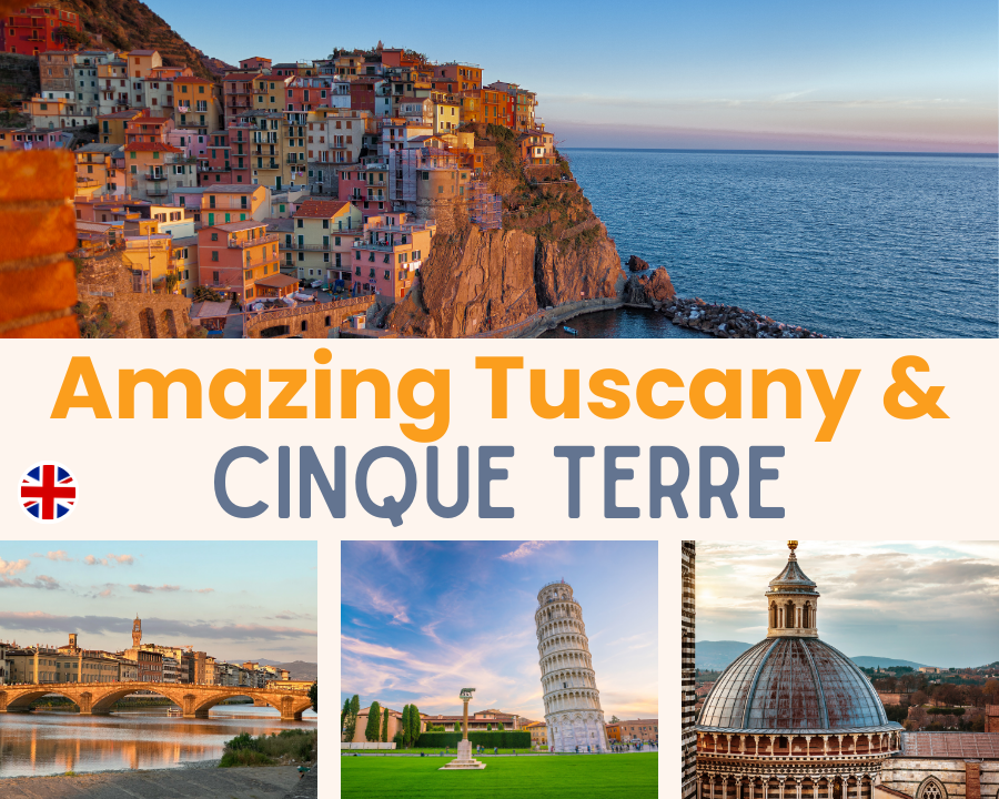 Florence: Amazing Tuscany & Cinque Terre | Independent tour 2026 including small-group daily tours | 8days/7nights