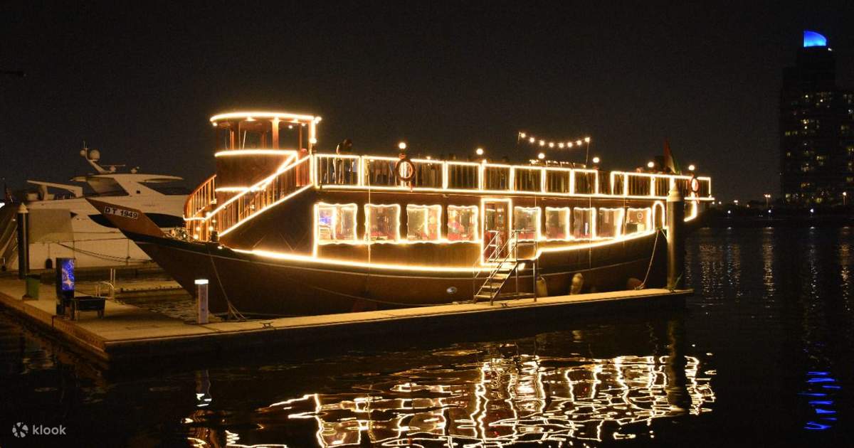Dubai Water Canal Dhow Cruise with Dinner – Surprise Tourism