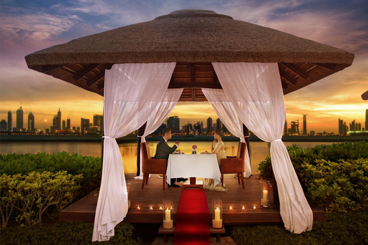 Private Romantic Cabana Dinner with Transfers