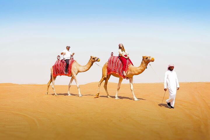Dubai: Desert Camel Ride with Live Shows & BBQ Buffet Dinner
