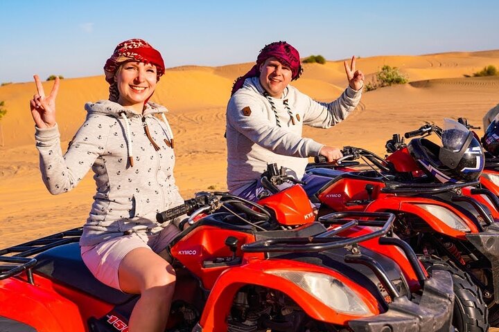 Dubai Desert Safari with 30-Minute Quad Bike Ride & BBQ Dinner