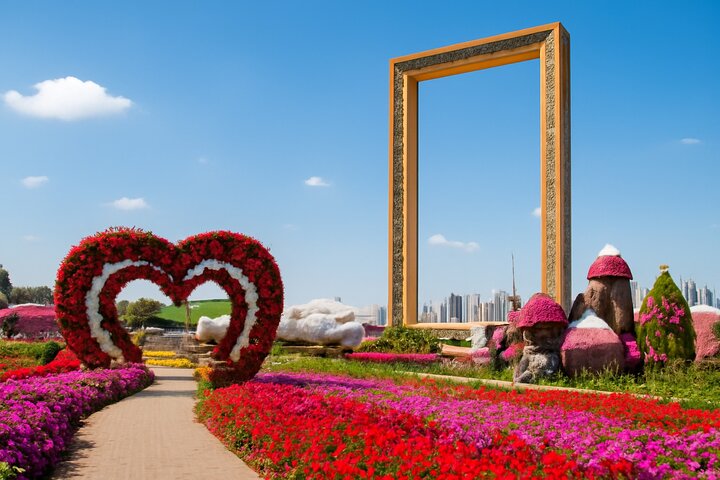 Dubai Miracle Garden & Dubai Frame Combo Tickets