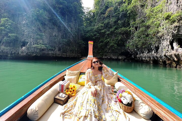 Sunrise Jamebond Island Small Group by Luxury Longtail Boat from Khaolak
