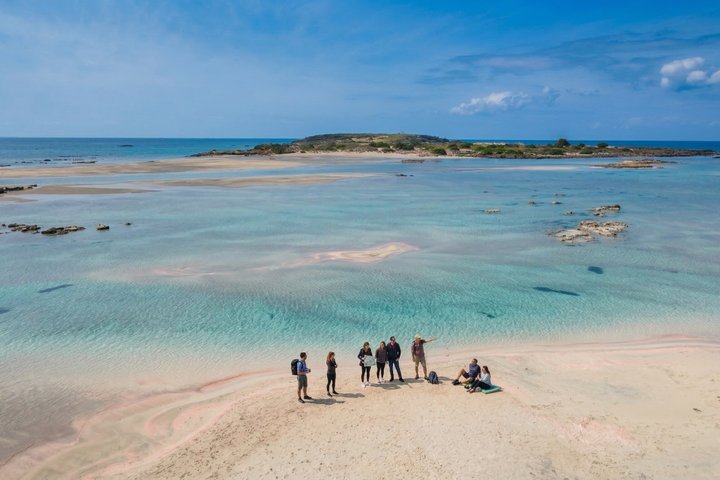 Elafonissi Pink Sand Beach: Private Luxury Tour from Chania