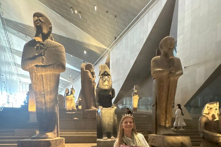 Grand Egyptian Museum and Sunset Camel Ride at the Pyramids