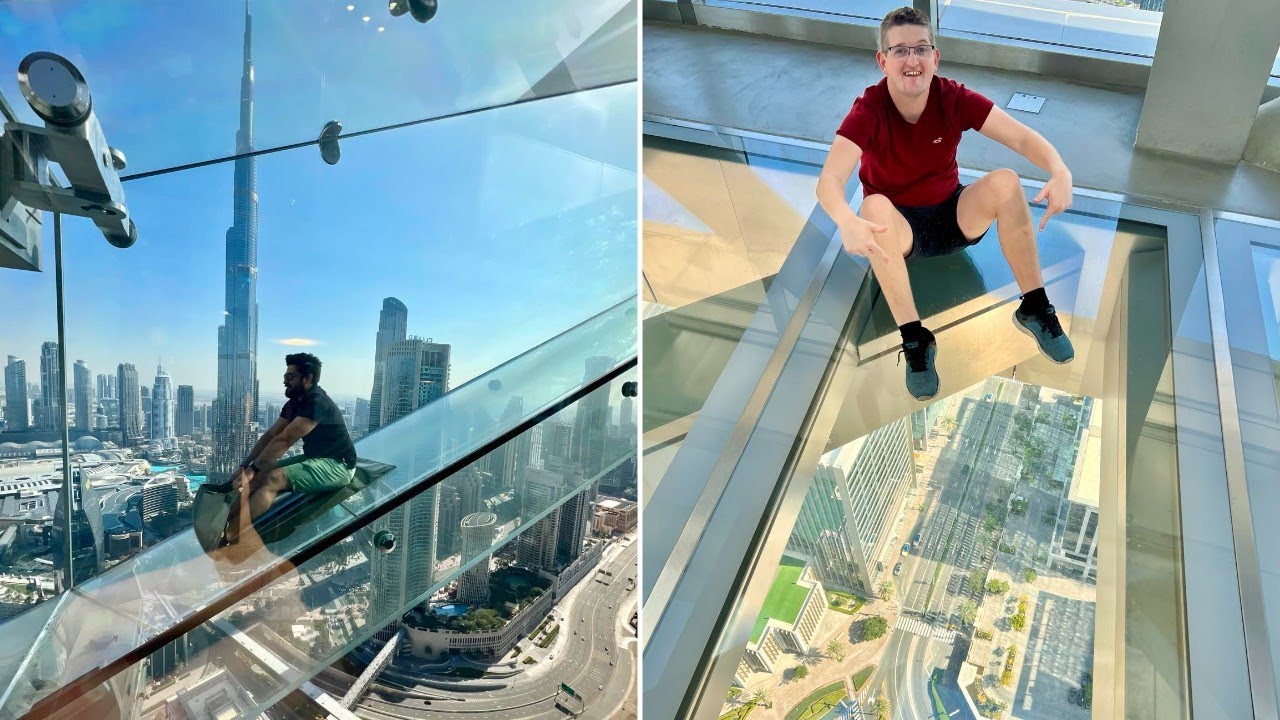 Sky View Glass Slide tour & Desert Safari with BBQ Dinner
