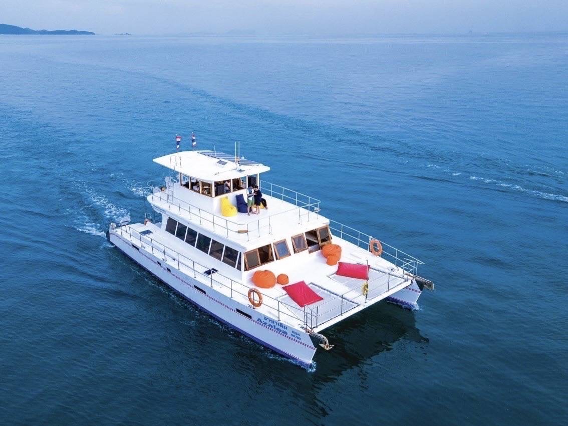 Amazing Coral Island & Sunset Dinner with Power Catamaran