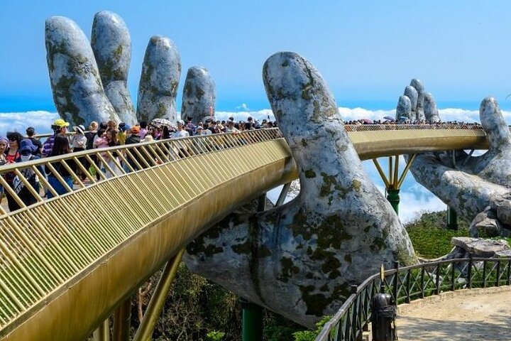Hue City To Hoi An By Private Car via Hai Van Pass, Golden Bridge