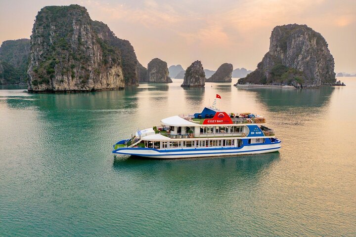 Cozy 5-Star Halong Day Cruise from Tuan Chau Harbor with PICK UP