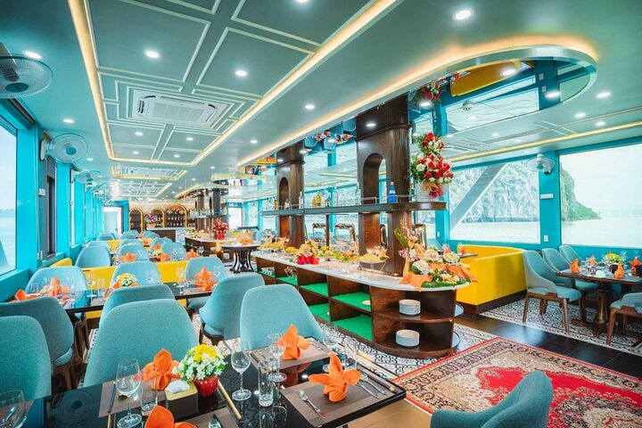 Hanoi to Halong Bay Apollo Cruise with Buffet and Jacuzzi Hanoi to Halong Bay Apollo Cruise with Buffet and Jacuzzi