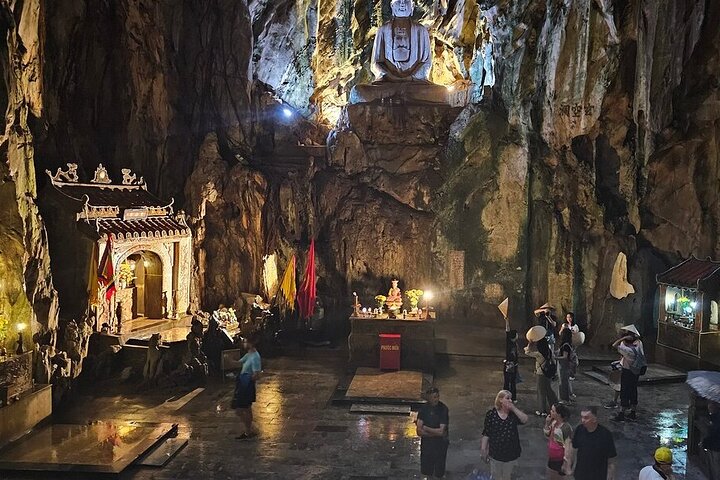Marble Mountains Am Phu Cave and Lady Buddha Half Day Group Tour
