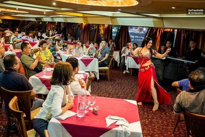 Nile Dinner Cruise with Belly Dancing & Folklore Show in Cairo Nile Dinner Cruise with Belly Dancing & Folklore Show in Cairo