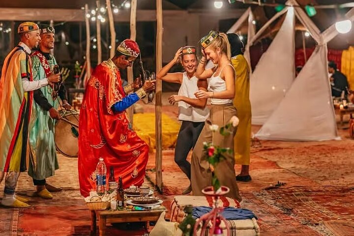 Agafay Desert Sunset & Dinner Experience with Camel or Quad Ride Agafay Desert Sunset & Dinner Experience with Camel or Quad Ride