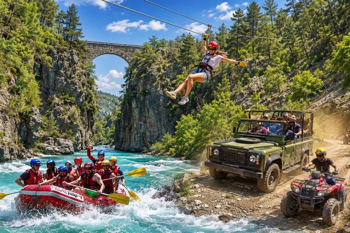 River Rafting & Quad Safari with Lunch & Transfer from Alanya