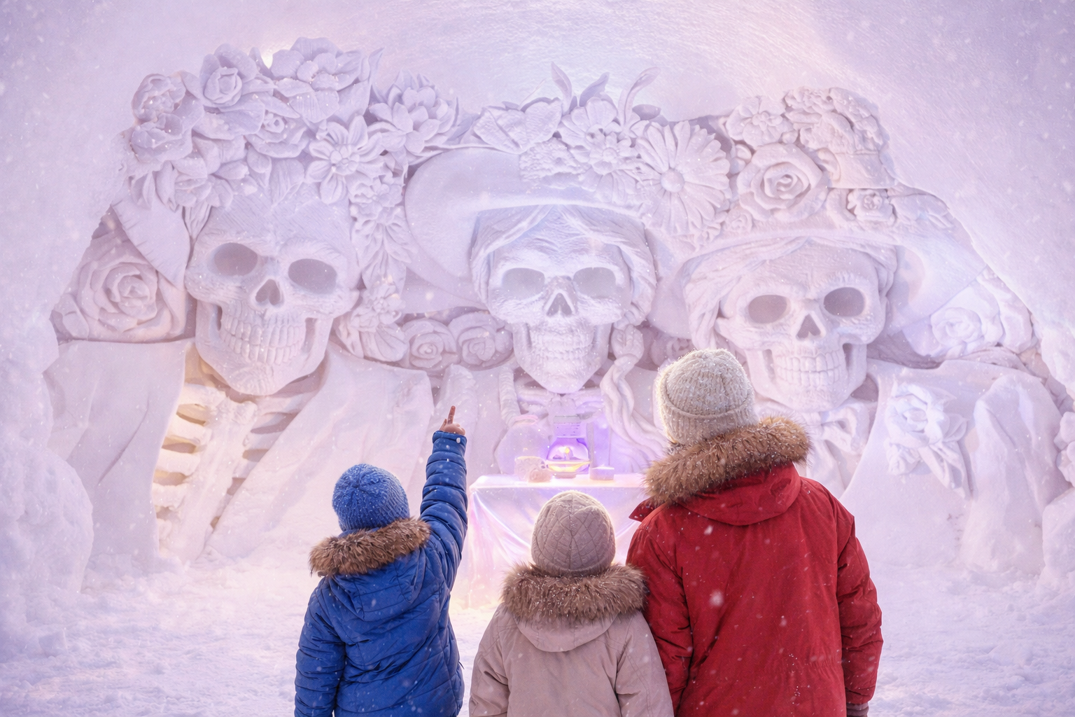 Arctic SnowVillage Visit from Levi with Entrance Tickets & Glögi at Ice Bar