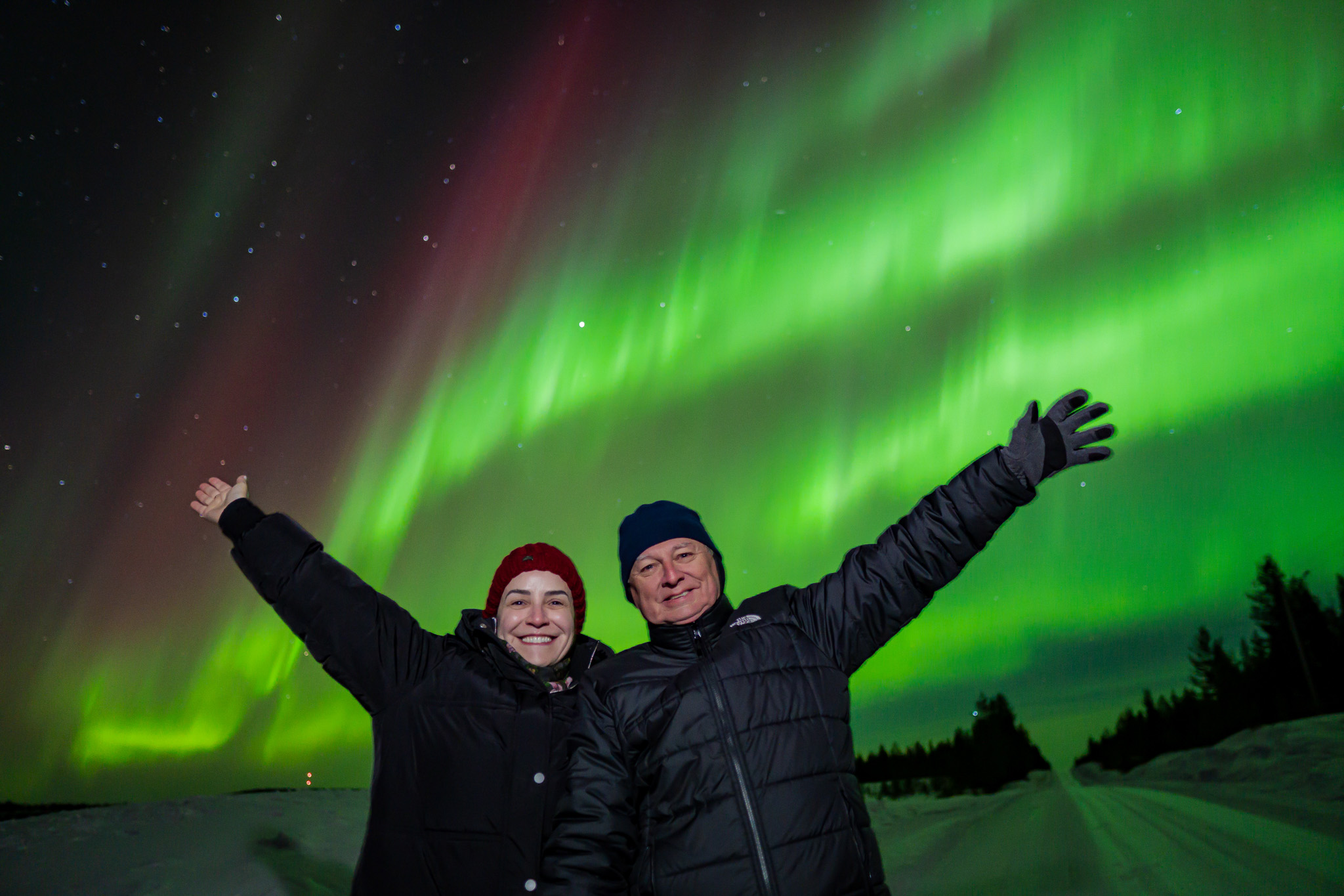 Levi: Private Guaranteed Northern Lights Expedition with Photographer & Unlimited Mileage/Time – Private Tour