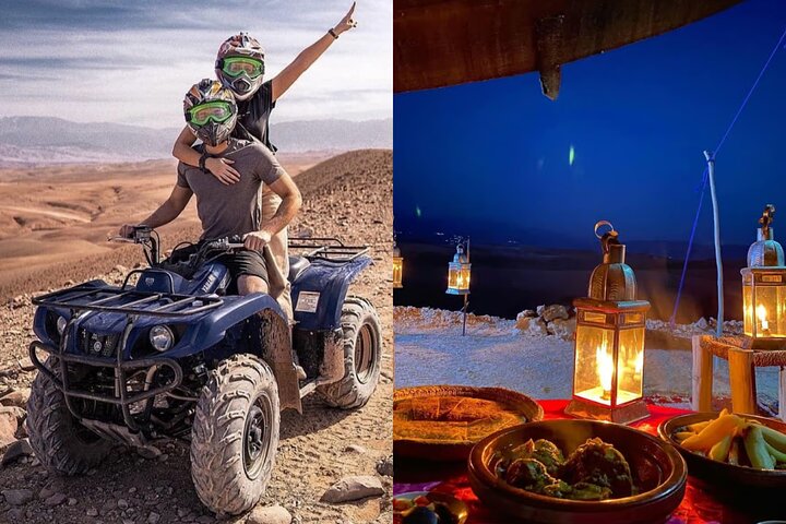 Golden Hour in Agafay: ATV Quad Ride & Dinner [Private Transport]