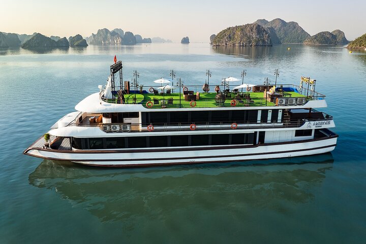 5-Star Ambrose Halong Bay Cruise with Buffet Lunch, Sunset Party