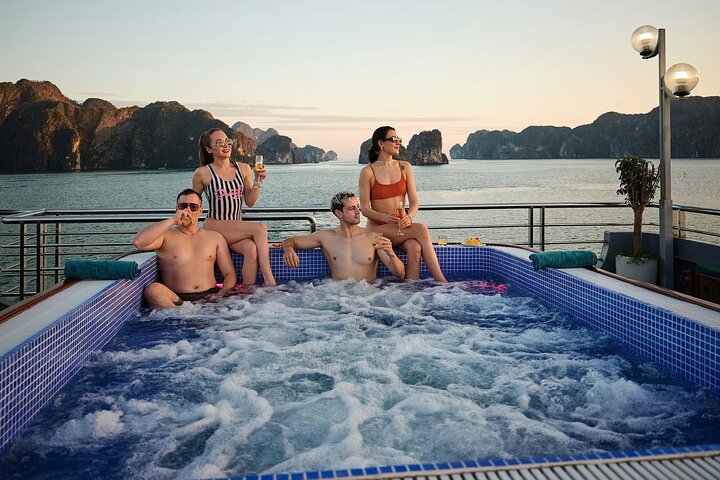 Hanoi: New 5 Star Ha Long Bay Cruise Caves, Islands, and Beaches