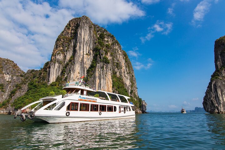 Best Halong 1 Day with Premium Cruise, Buffet Meal, Sunset Party