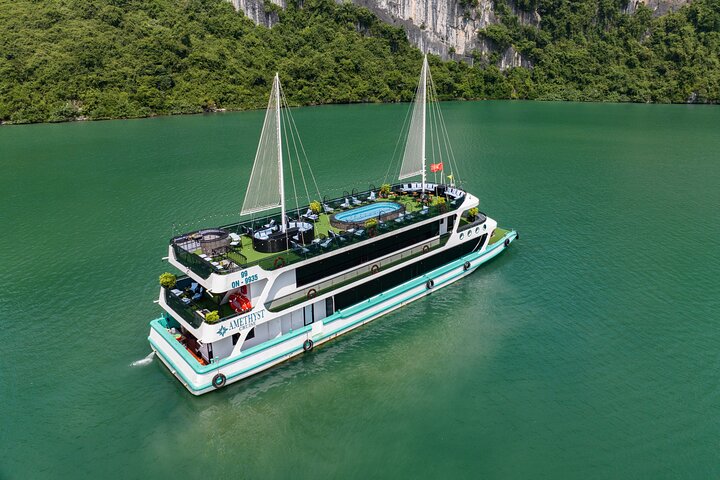 Amethyst 5 Star Cruise Luxury Halong 1 Day Trip From Harbor Amethyst 5 Star Cruise Luxury Halong 1 Day Trip From Harbor