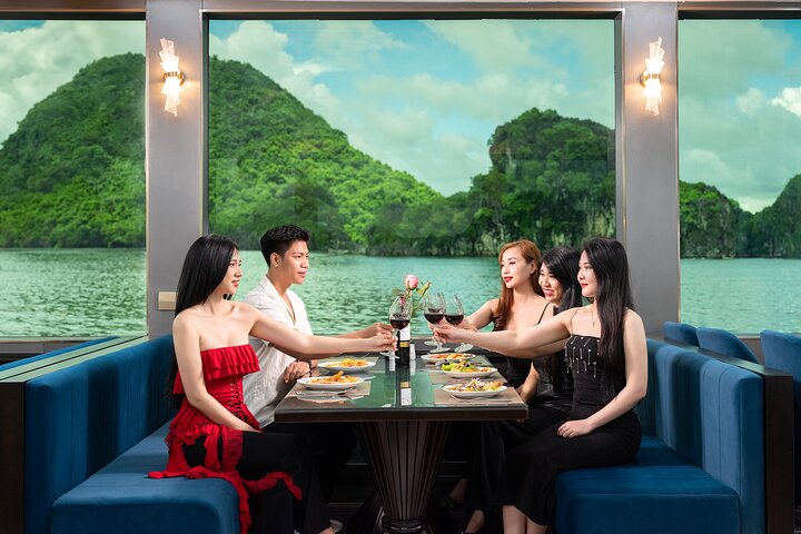 Halong Bay Carnival Cruise Kayak, Explore Caves, Lunch and Party