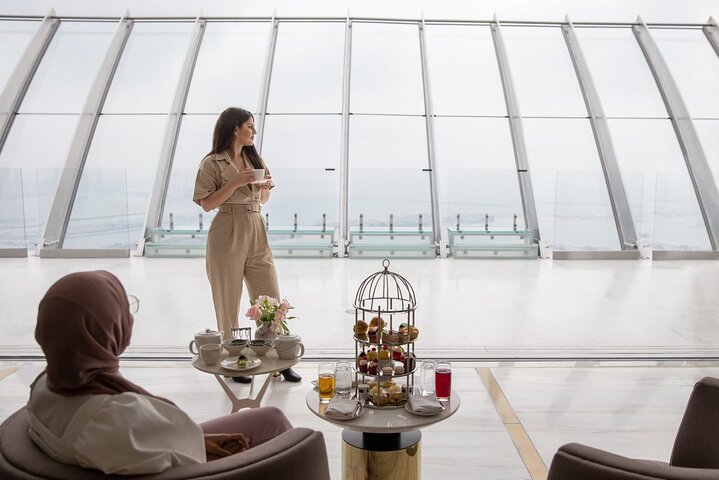Coffee at The View at The Palm, Dubai –Observatory Deck, Level 52