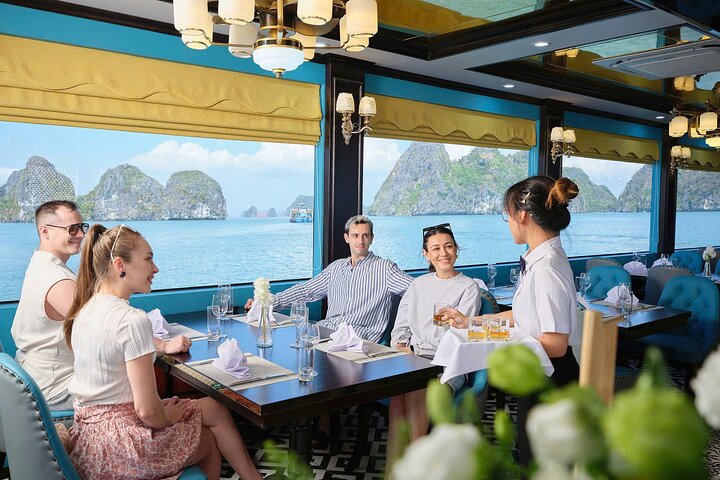 Premium Sea Lion Ha Long Bay Cruise: Buffet, Limousine & Jacuzzi