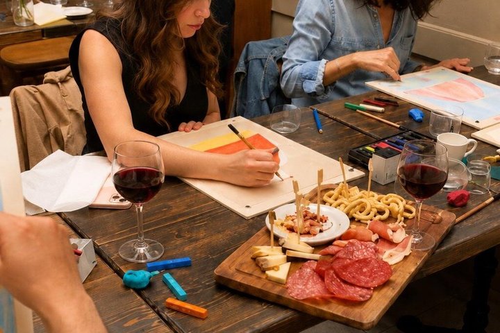 Guided Painting with Unlimited Wine Sant’Ambrogio Florence