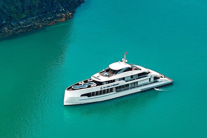 Symphony Top 5 Star Day Cruise Halong Bay with Jacuzzi & Lunch Symphony Top 5 Star Day Cruise Halong Bay with Jacuzzi & Lunch