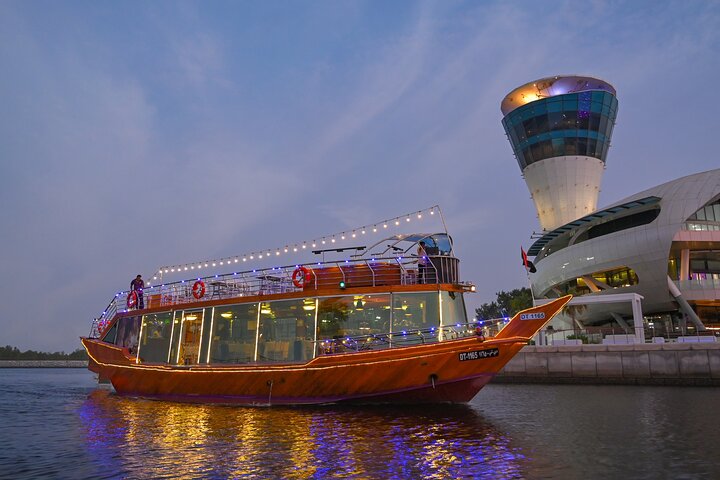 Premium Combo Private Abu Dhabi Tour and Royal Dinner Dhow Cruise Premium Combo Private Abu Dhabi Tour and Royal Dinner Dhow Cruise