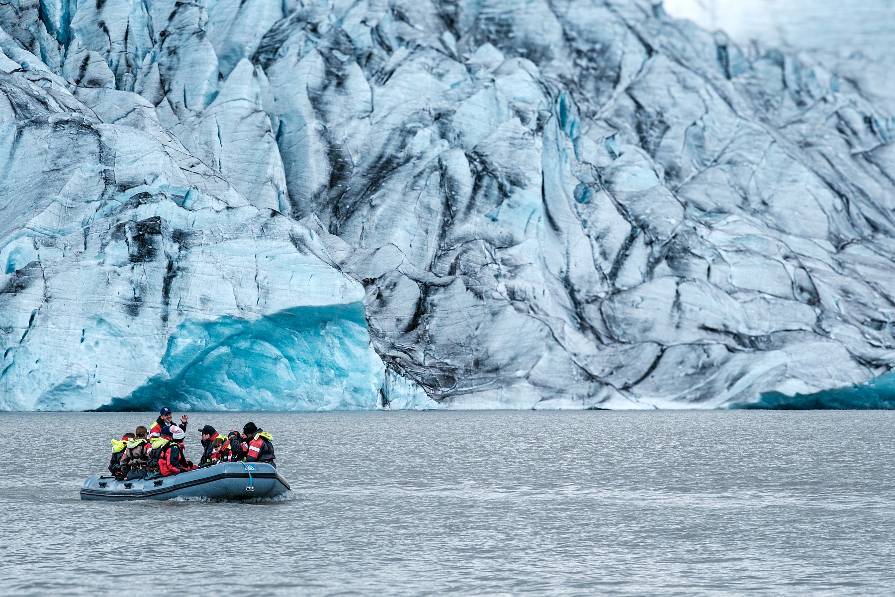 Fjallsarlon Zodiac Boat Tour & Glacier Hike