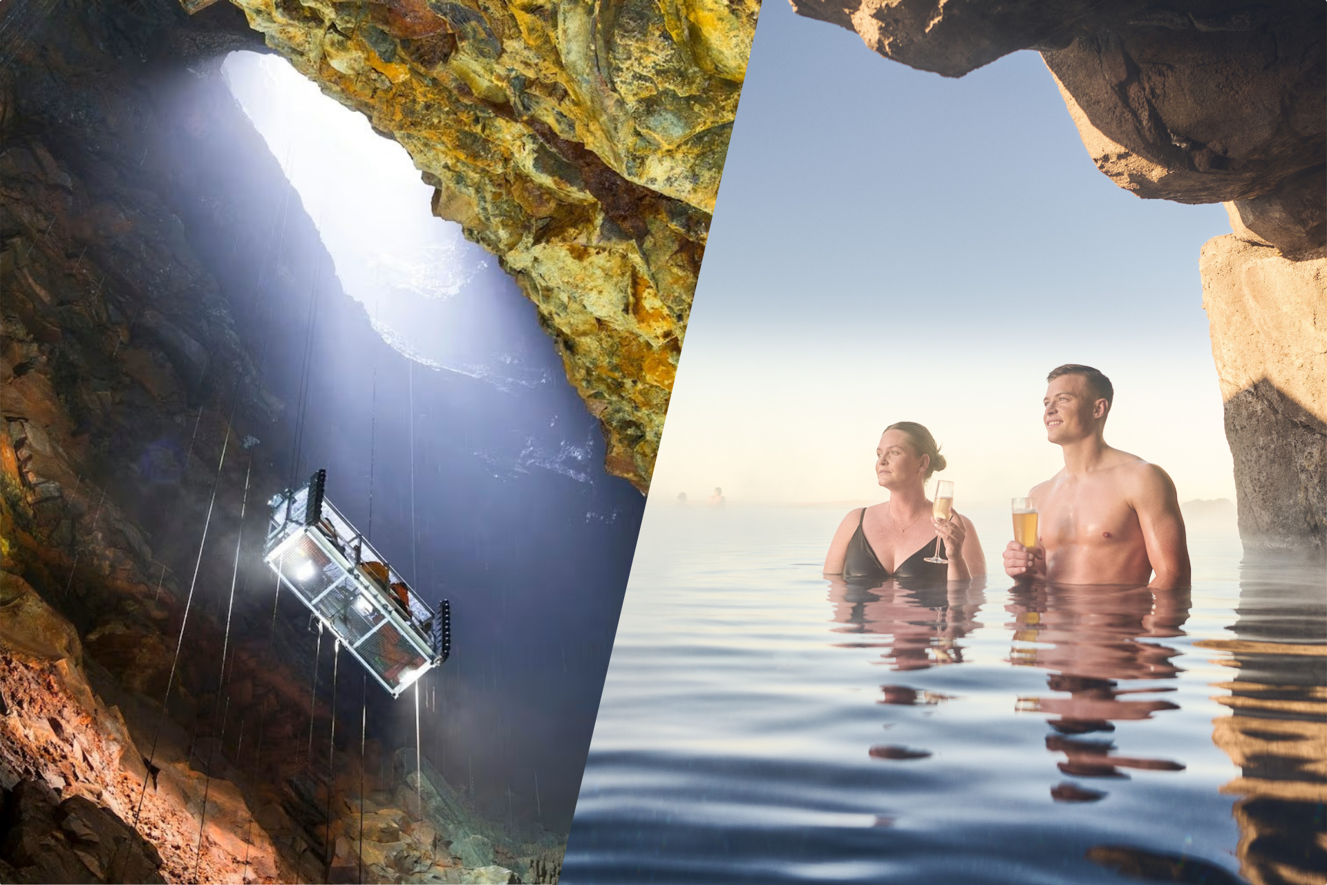 Private Inside the Volcano Experience with Sky Lagoon Retreat