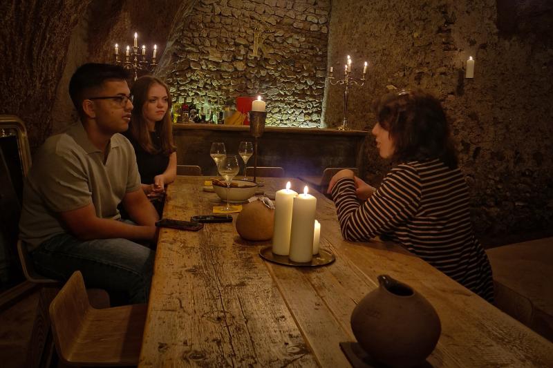 Candlelight Wine Tasting Experience in Ancient Roman Cave