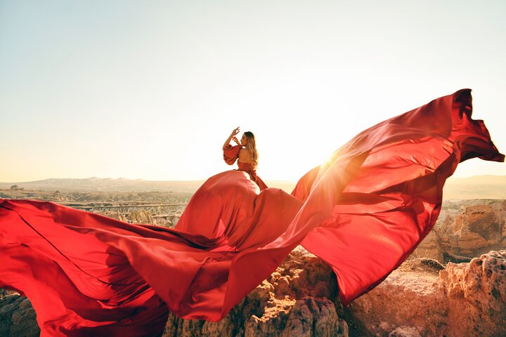 Cappadocia Photoshoot with Flying Dress & Drone Shots