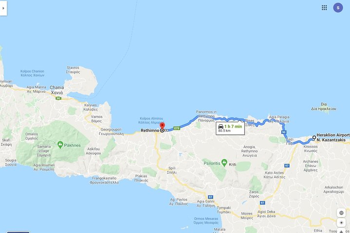 Transfer From Heraklion or Rethymno 8 Pax