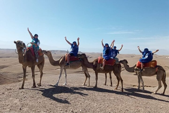 Experience camel ride in Marrakech Desert with ATV, Dinner, Show