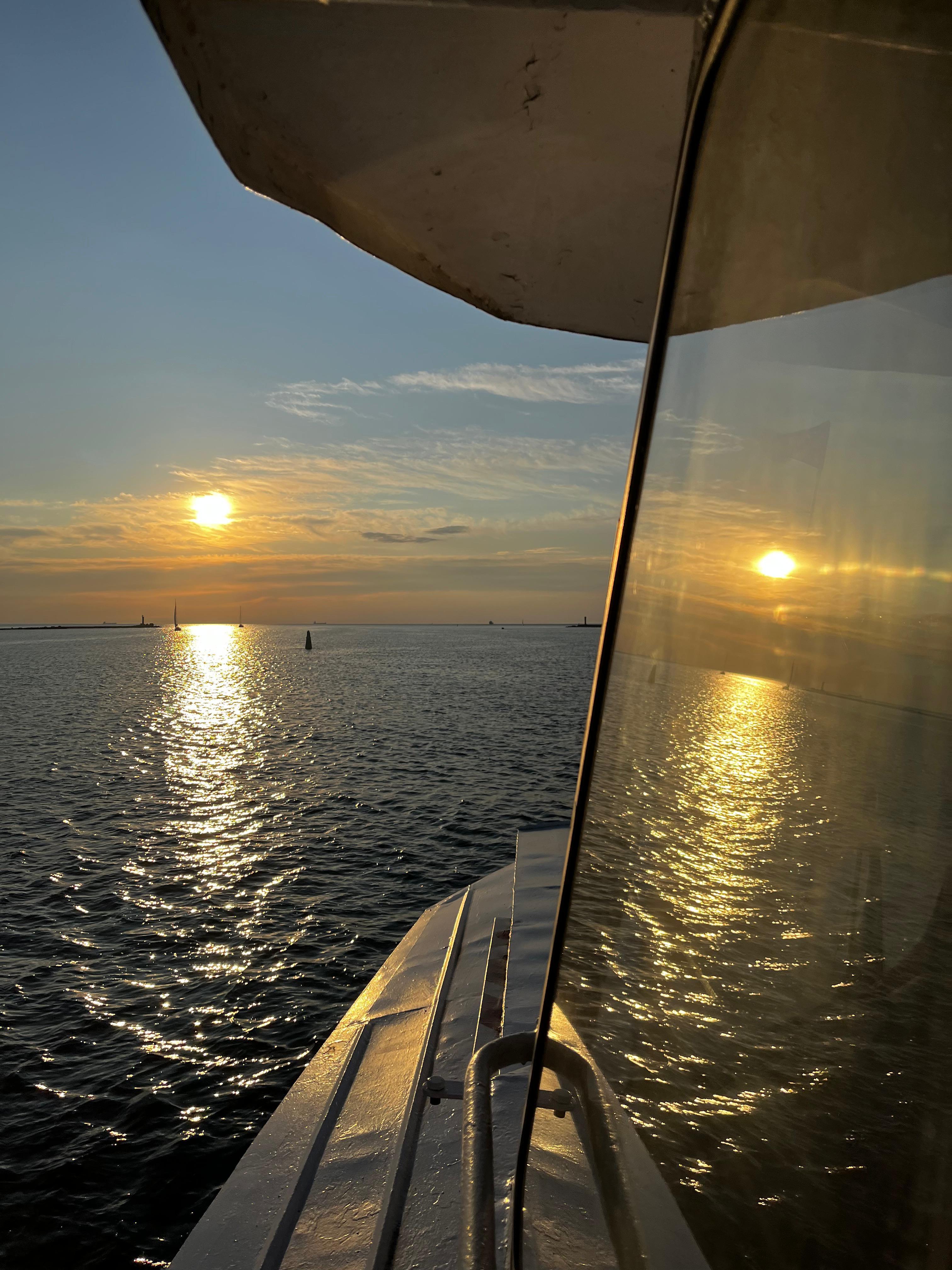 Sunset River Tour to the Gulf of Riga – 2.5h – Liepaja boat
