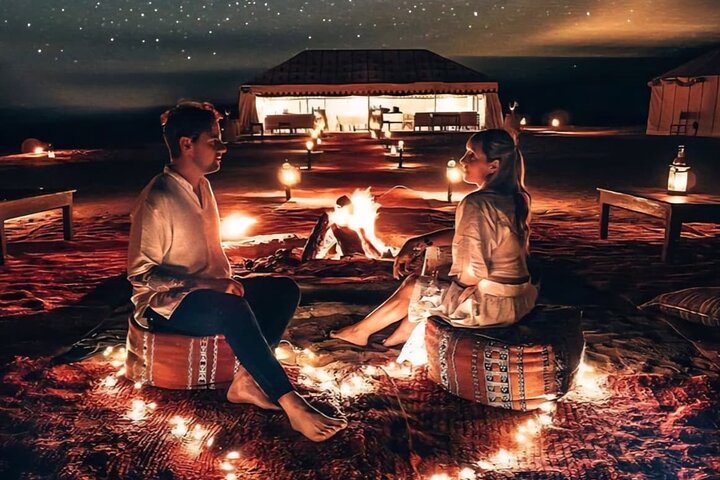 Sunset Agafay Desert : Camel Ride and Dinner, Fireshow(Marrakech)