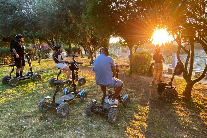 Athens Sunset to Night 4W E-Scooter Tour